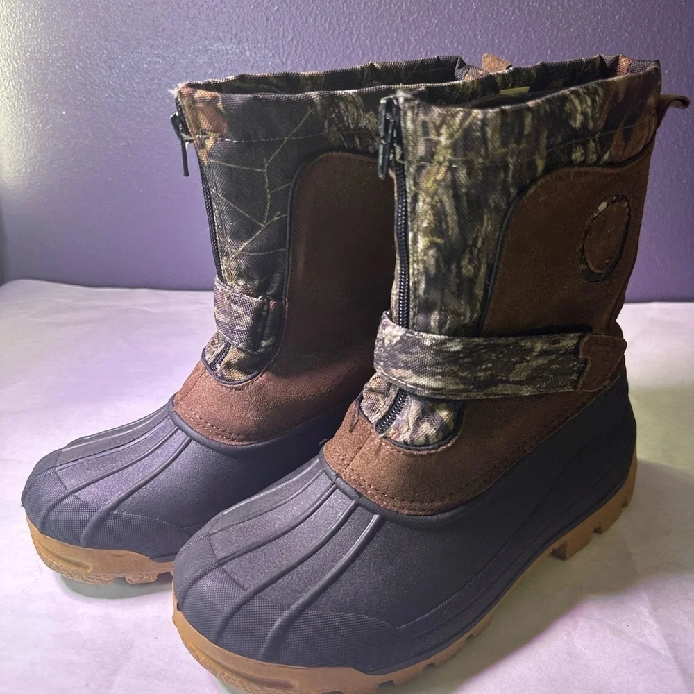 Ozark Trail Kids' Brown and Black Outdoor Boots